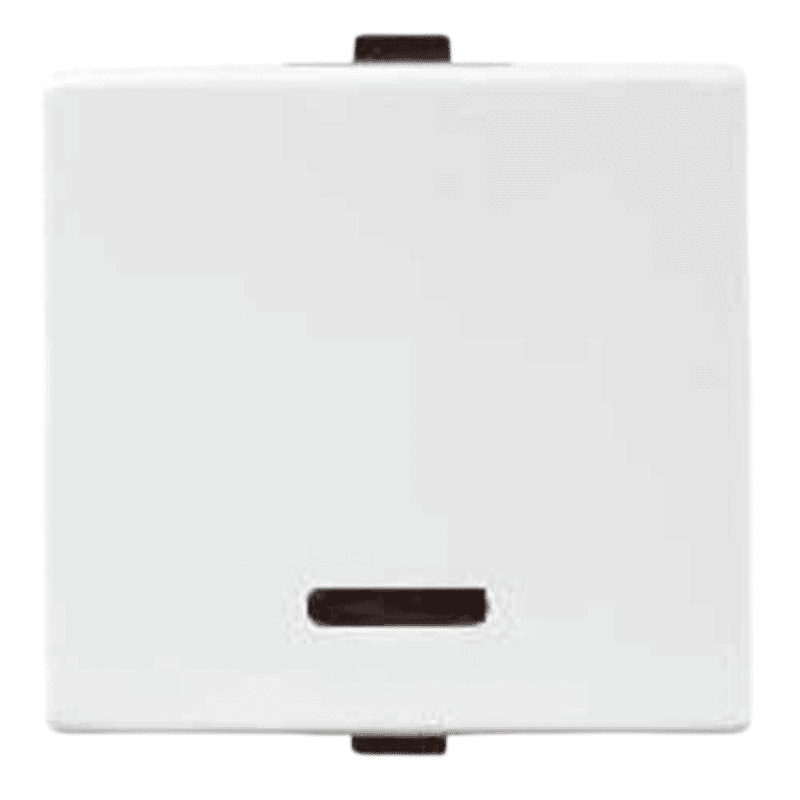Anchor Roma Plus Dura Switch With LED Indicator, 10AX, 2 Module, 1 Way, 289203 (Set of 10)