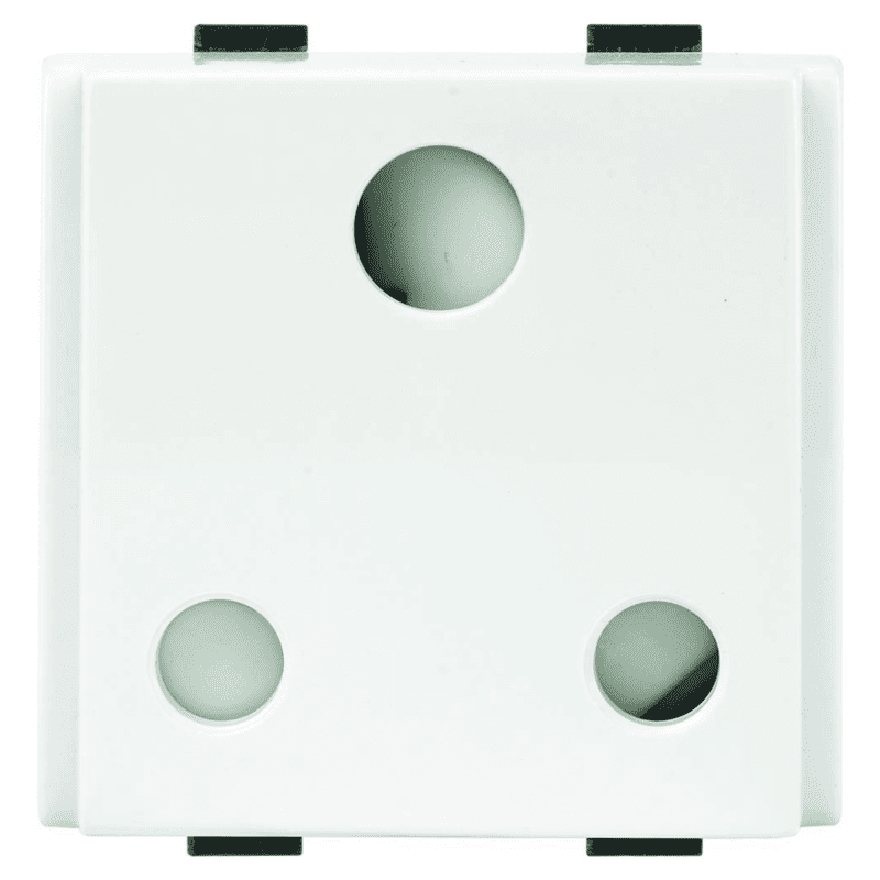 Anchor Roma Plus Socket, 3 Pin Round, 16A, 2 Module, 289316 (ISI) (Set of 10)
