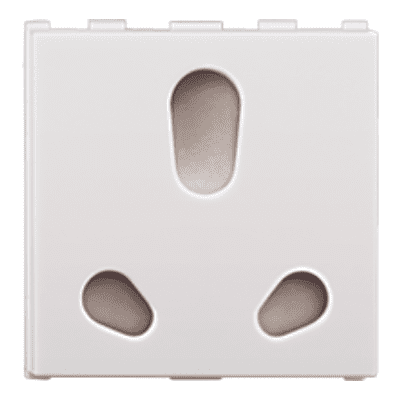 Anchor Roma Plus Twin Socket, 6A/16A, 2 Module, 289368 (ISI) (Set of 10)