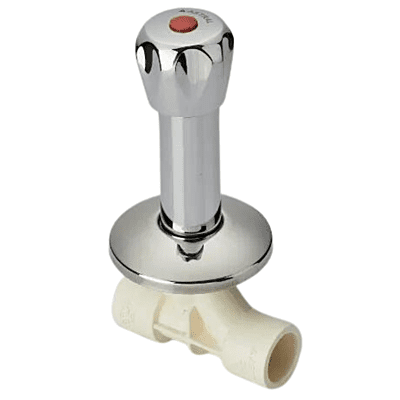 Astral Concealed Valve-Swept Type (Chrome Plated) Flower, 25mm, 1" Inch, (short), CPVC Fittings