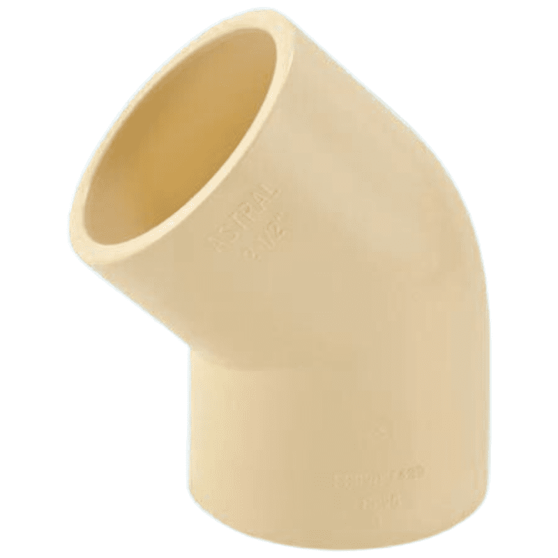 Astral Elbow 45 Degree-SOC, 20mm, 3/4" Inch, CPVC Fittings