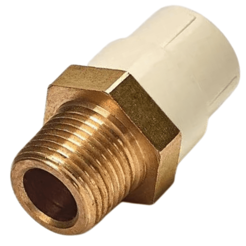 Astral Reducer Male Adaptor (Brass Threads), 25*15mm, 1*1/2" Inch, CPVC Fittings