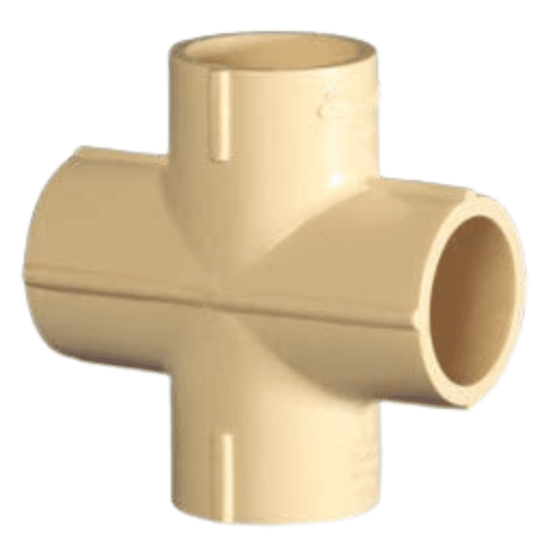 Cross Tee, 32mm, 1-1/4"(Inch), Life Line C-PVC Hot and Cold Water System 
