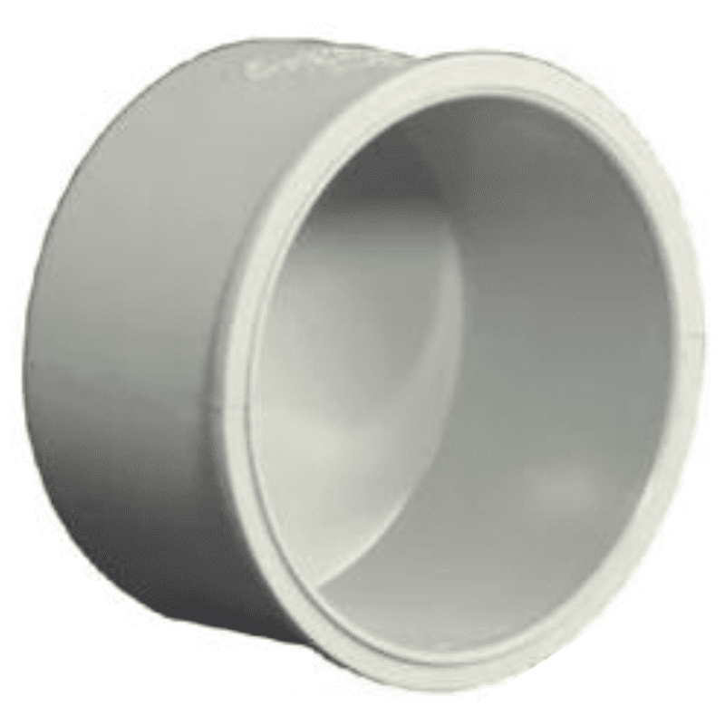 End Cap Plain, 20 mm, 1/2" Inch, HW, Agriculture PVC Fittings
