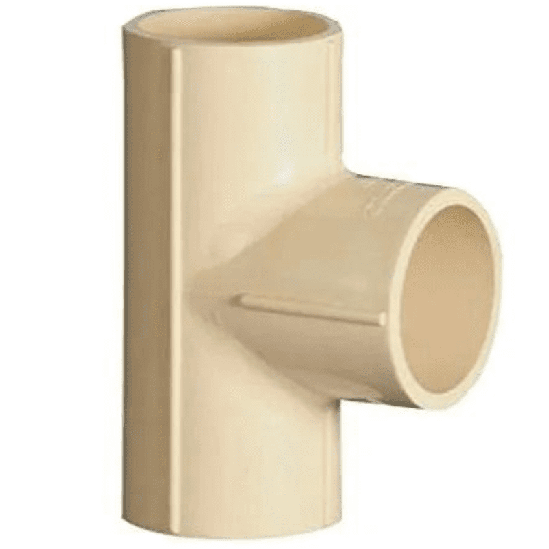 Equal Tee SCH80, 200mm, 8"(Inch), Life Line C-PVC Hot and Cold Water System 