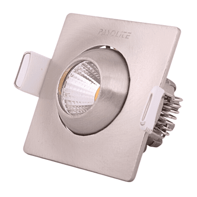 Pasolite Cabinate Light DL 3222 (Mat Brushsteel), 1W, (Square), Eye Ball Downlight