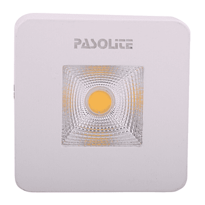 Pasolite Cabinate Light LDL 186 (White), 5W, (Square), Slim Surface Downlight