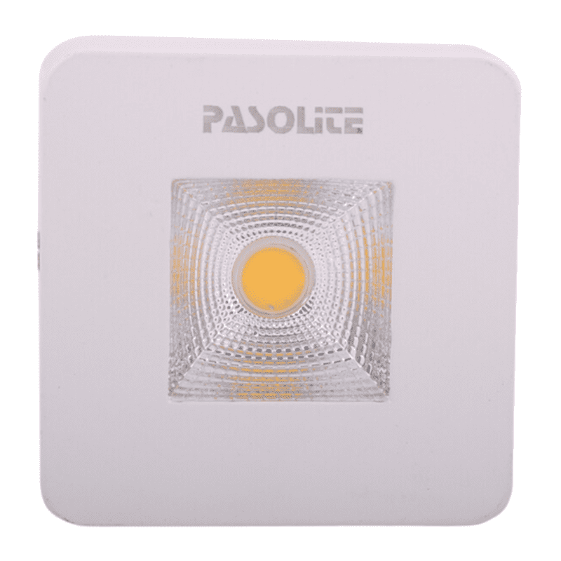 Pasolite Cabinate Light LDL 186 (White), 5W, (Square), Slim Surface Downlight