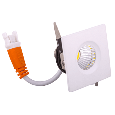 Pasolite Cabinate Light LDL 201 (White), 3W, (Square), Recess Downlight
