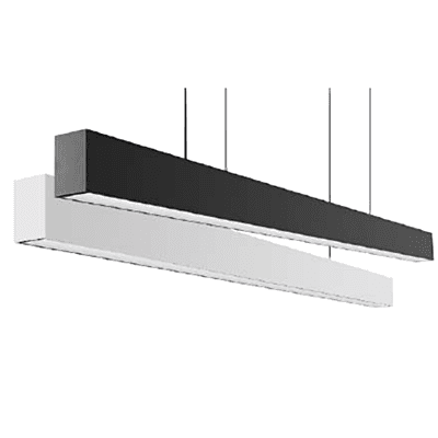 Pasolite Linear Light PR 1510 (White/Black), 80W (8 Ft), Elegant Hanging Light