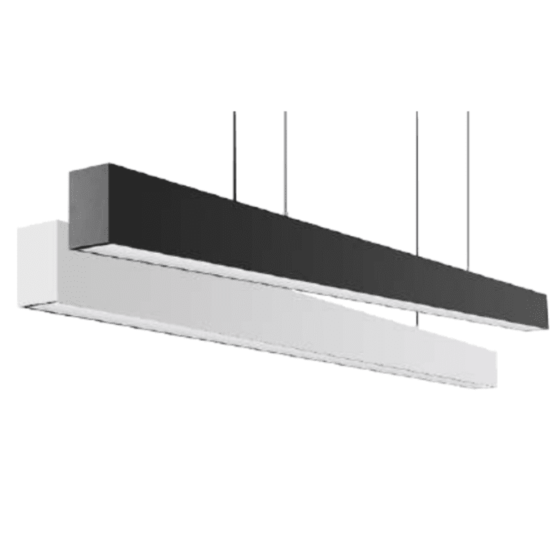 Pasolite Linear Light PR 1510 (White/Black), 80W (8 Ft), Elegant Hanging Light