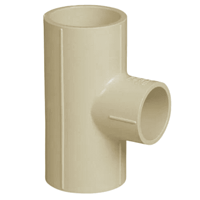 Reducing Tee, 40*15mm, 1-1/2*1/2(Inch), Life Line C-PVC Hot and Cold Water System 