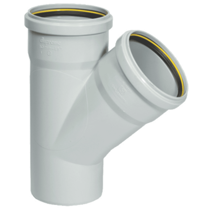 Single 'Y' Pasted, 63 mm, 2"(Inch), Supreme S.W.R Pipes & Fittings 